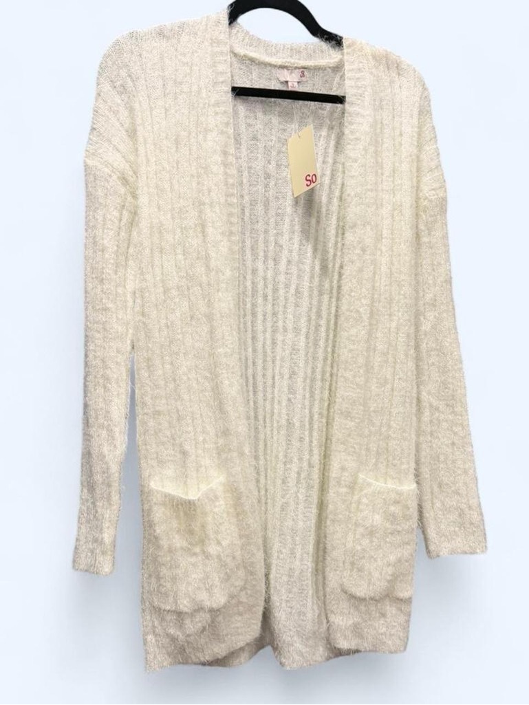 Kohl’s So Cream Fuzzy Open Cardigan